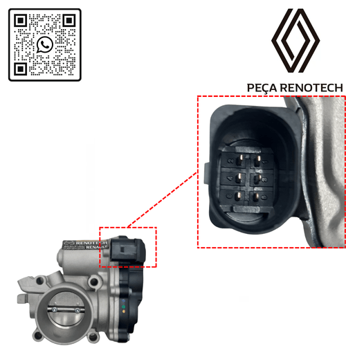 RN 06182R-X 161206182R CORPO DE BORBOLETA MOT 1.0 16V D4D LOG IISAN II 14... 3